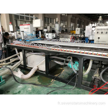 Ligne de machine à extrudeuse en bois en plastique pour PVC WPC